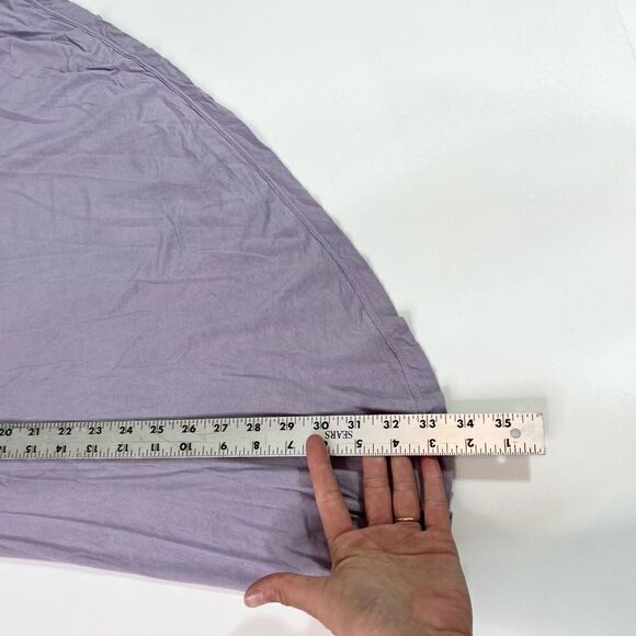 Free People Riley Chiffon Asymmetric Tank Top Medium Lilac Sheer Sleeveless Mesh - Picture 4 of 9